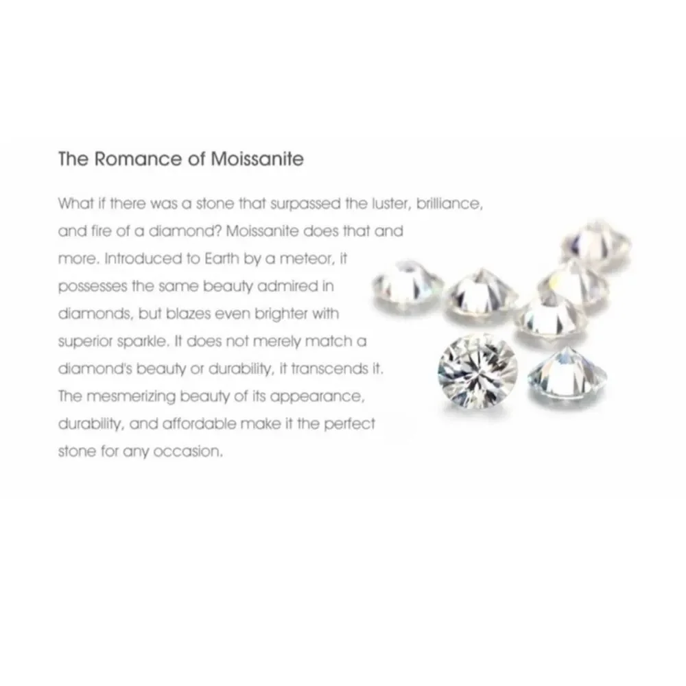 2.3 Ct. CERTIFIED Genuine Moissanite Diamond 3 Pc. Floral Wedding Ring Set #9